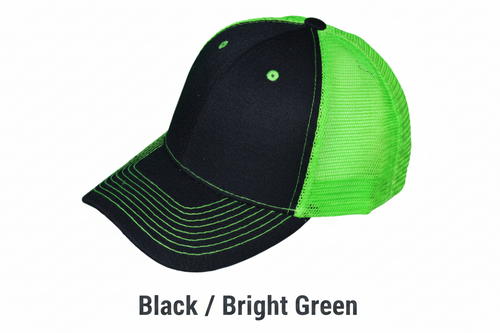 Custom 6-Panel Trucker Hat — Embroidered or Engraved Patch