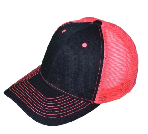 Custom 6-Panel Trucker Hat — Embroidered or Engraved Patch