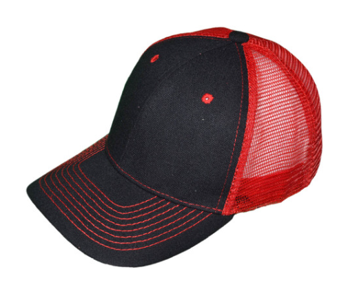 Custom 6-Panel Trucker Hat — Embroidered or Engraved Patch