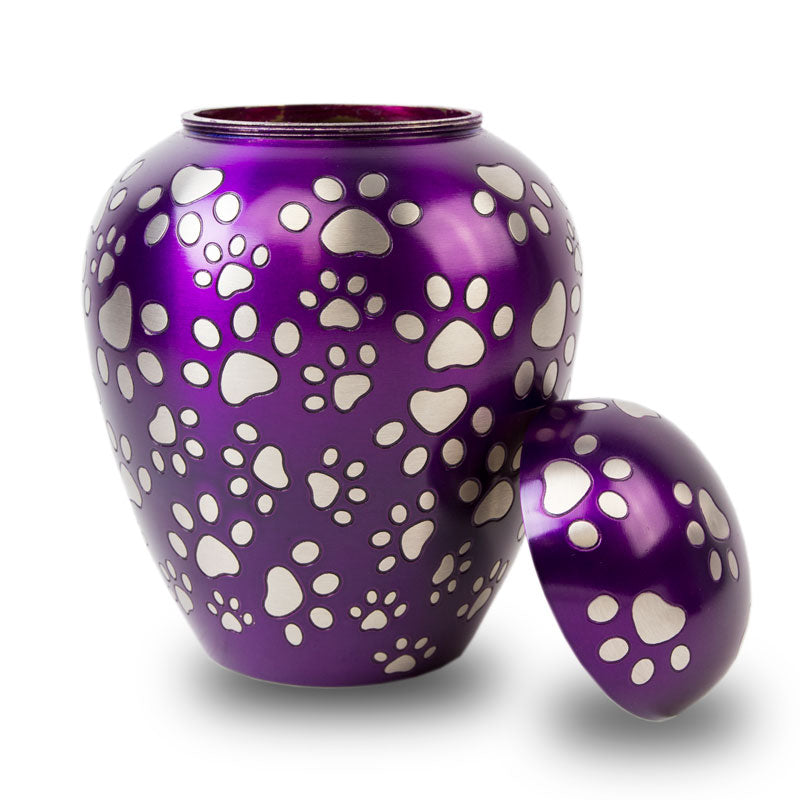 Paws of Love Pet Cremation Urn for pet up to 80lbs