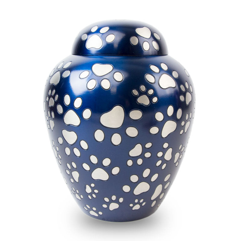 Paws of Love Pet Cremation Urn for pet up to 80lbs