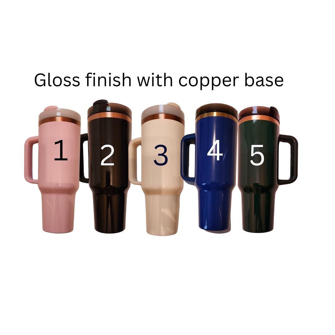 Glossy finish with copper base