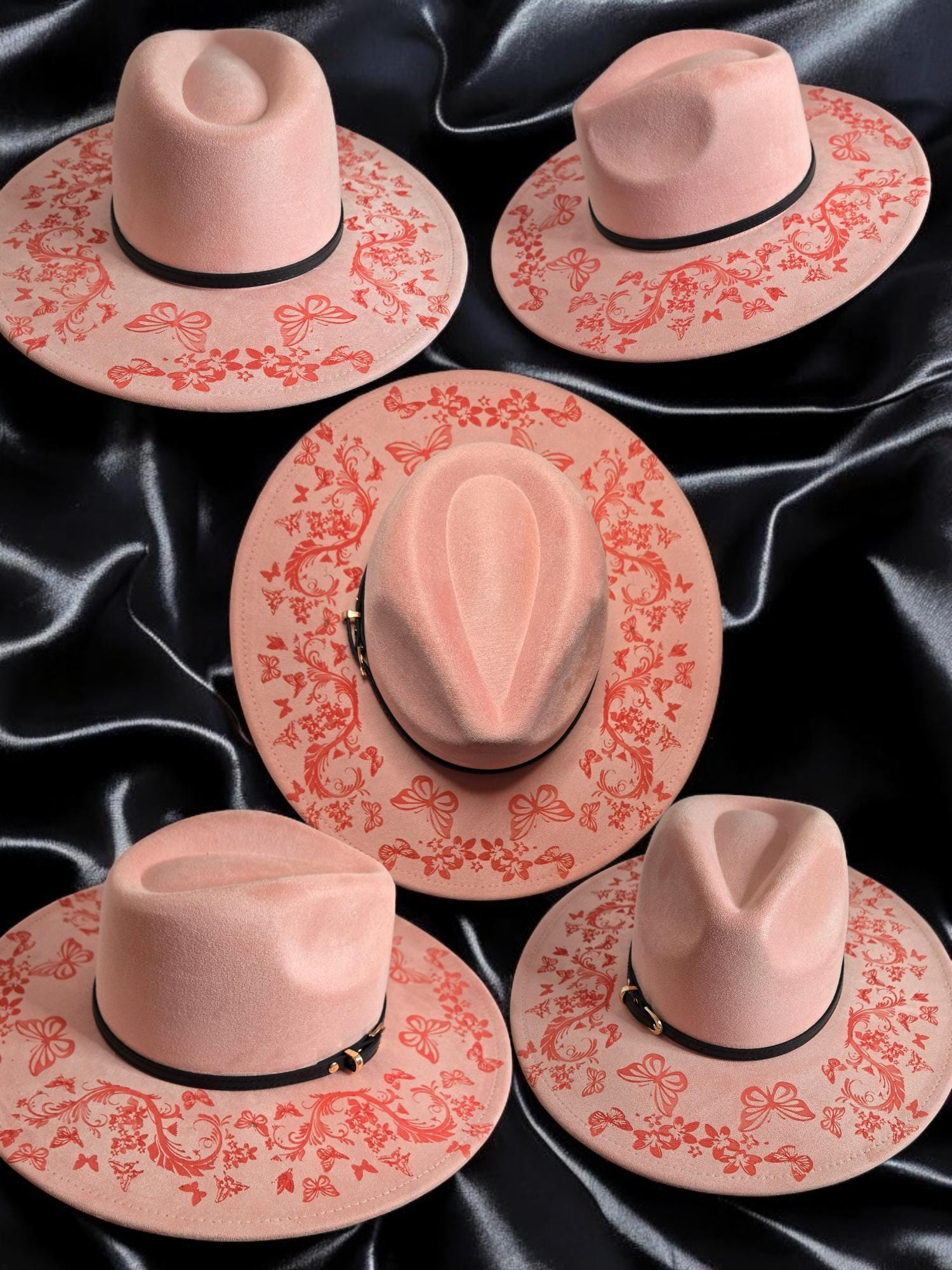 Pyrography/ Burned hats, unique designs.
