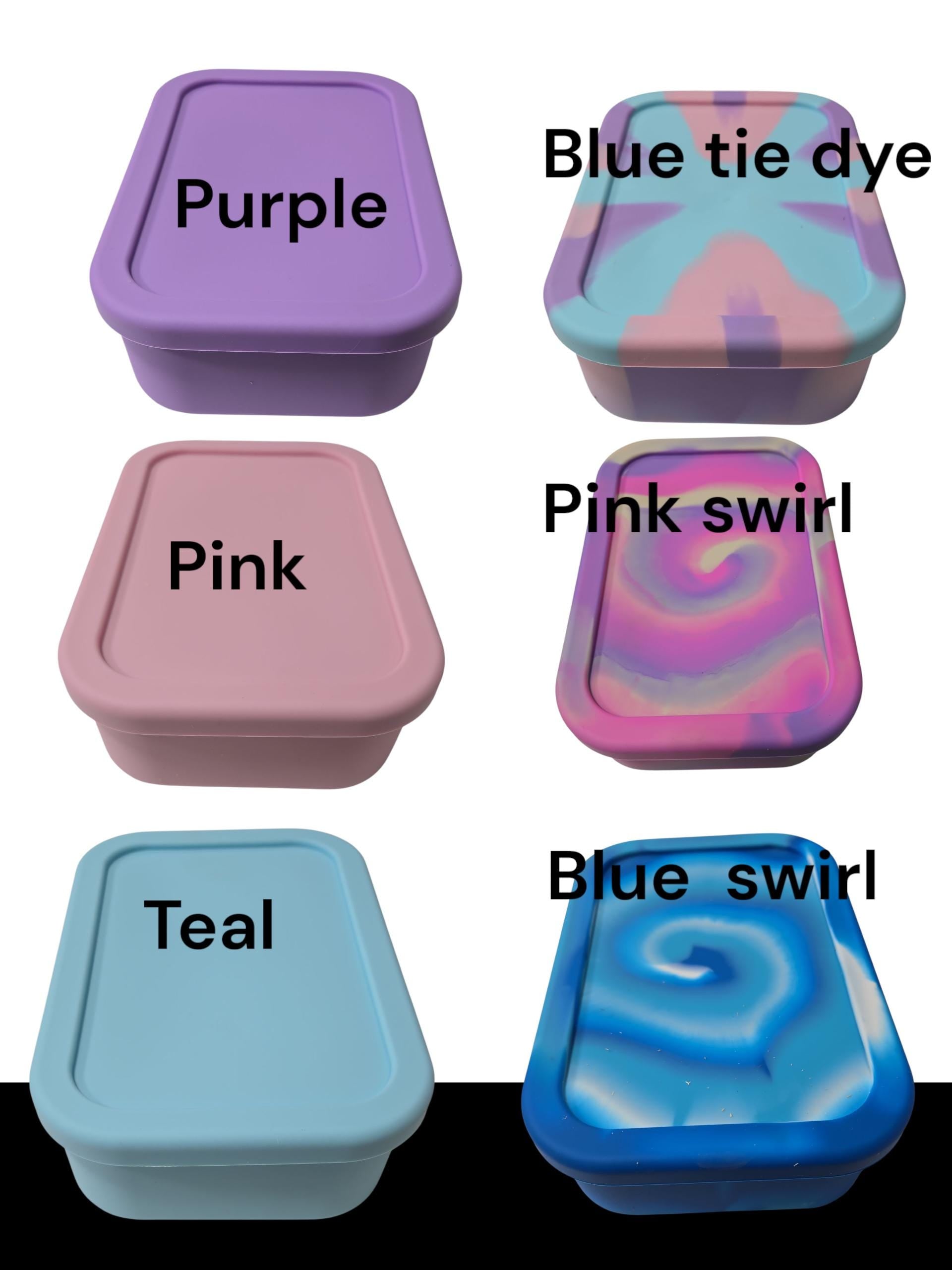 Virtually indestructible silicone bento box, made from recycled plastic